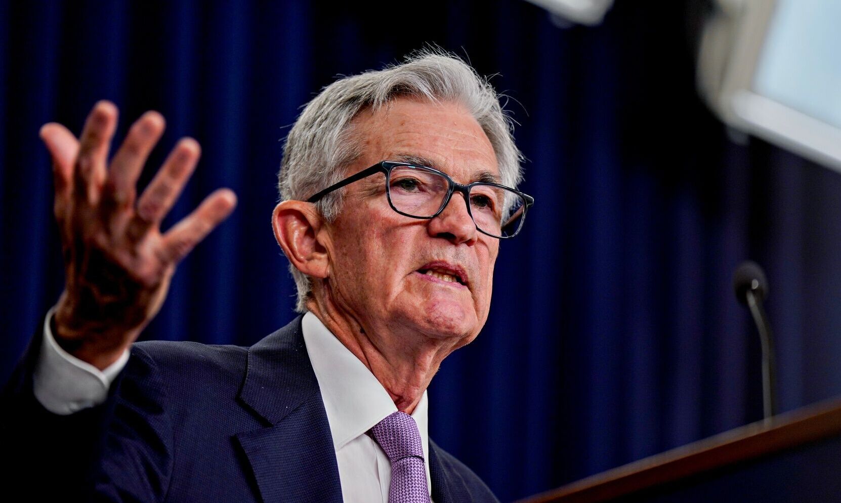 Chủ tịch Cục Dự trữ Liên bang Mỹ (Fed) Jerome Powell. Ảnh: Bloomberg