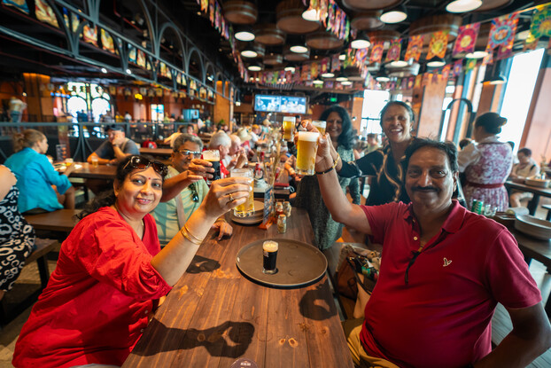 Visitors are delighted to enjoy fresh and delicious craft beers at Bana Brew House