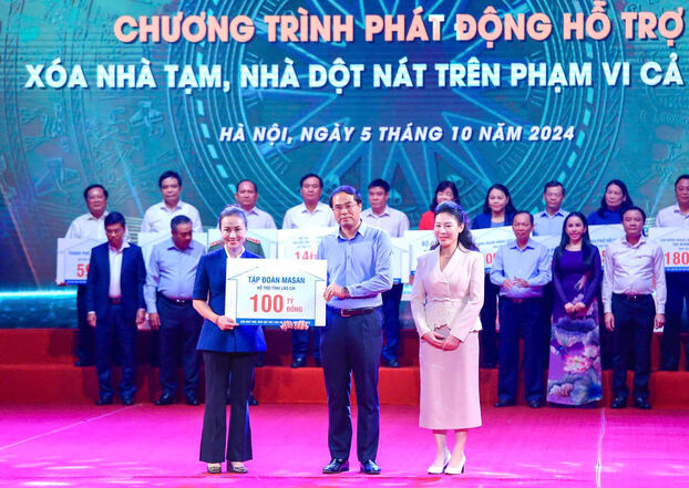 Tập đoàn Masan trao 100 tỷ hỗ trợ tỉnh Lào Cai