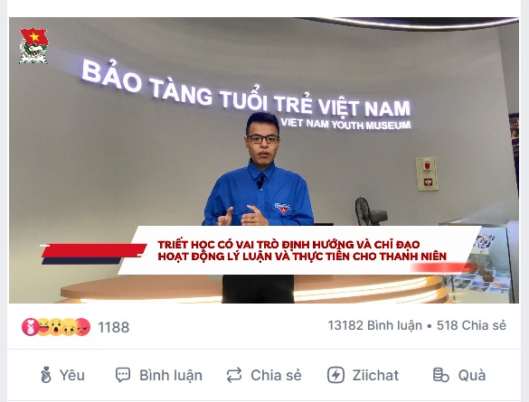 Bài dự thi online của sinh viên Học viện Thanh thiếu niên Việt Nam