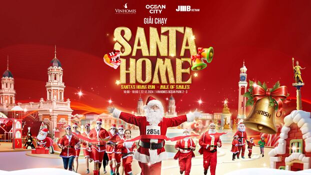 Hàng nghìn ông già Noel sẽ xuất hiện tại Giải chạy “Santa’s Home Run - Mile of Smiles”