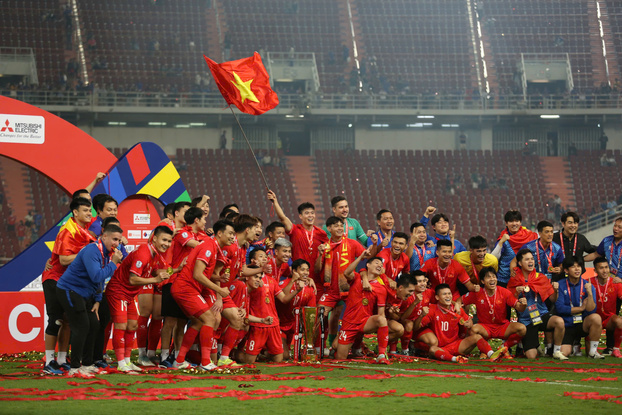 Đội tuyển Việt Nam lập nhiều kỷ lục với chức vô địch ASEAN Cup 2024. (Ảnh: Khánh Linh)