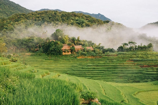 Cảnh sắc Pù Luông đẹp như tranh vẽ.