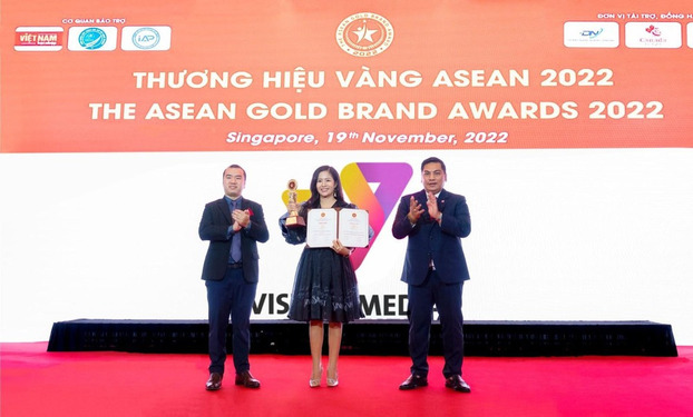 Vist Media thuộc Top 50 Thương hiệu vàng ASEAN 2022