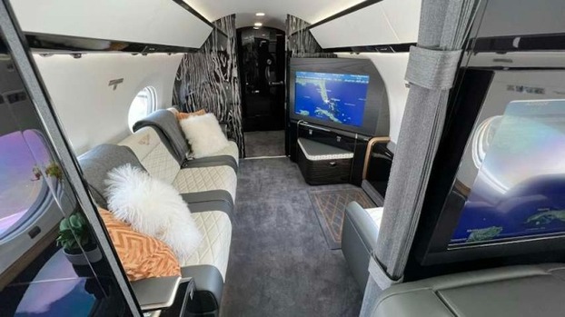 Bên trong cabin chiếc Gulfstream G650. (Ảnh: Gulfstream)