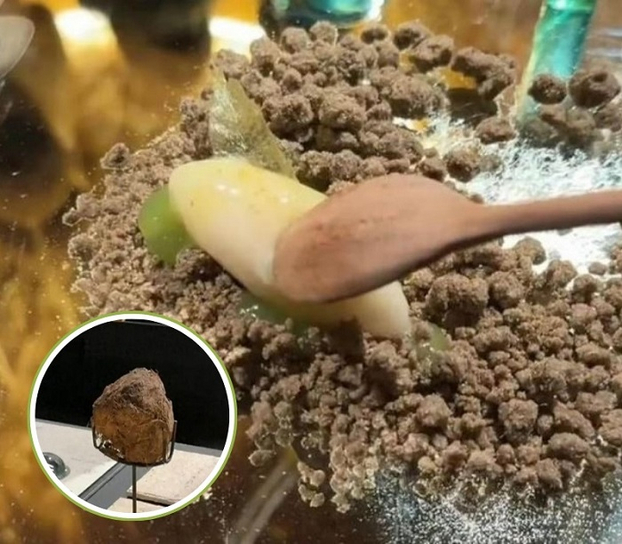 Món tráng miệng chế biến từ phân voi đã qua xử lý, tiệt trùng. (Ảnh: SCMP)
