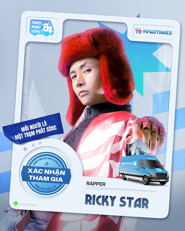 Ricky Star trở lại sóng truyền hình với việc đồng hành cùng chương trình tìm kiếm tài năng nghệ thuật Trạm phát sóng (+84).