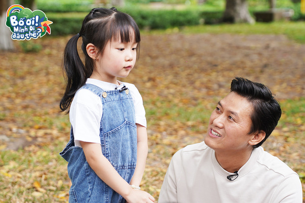 Diễn viên Quách Ngọc Tuyên cùng con gái Bào Ngư.