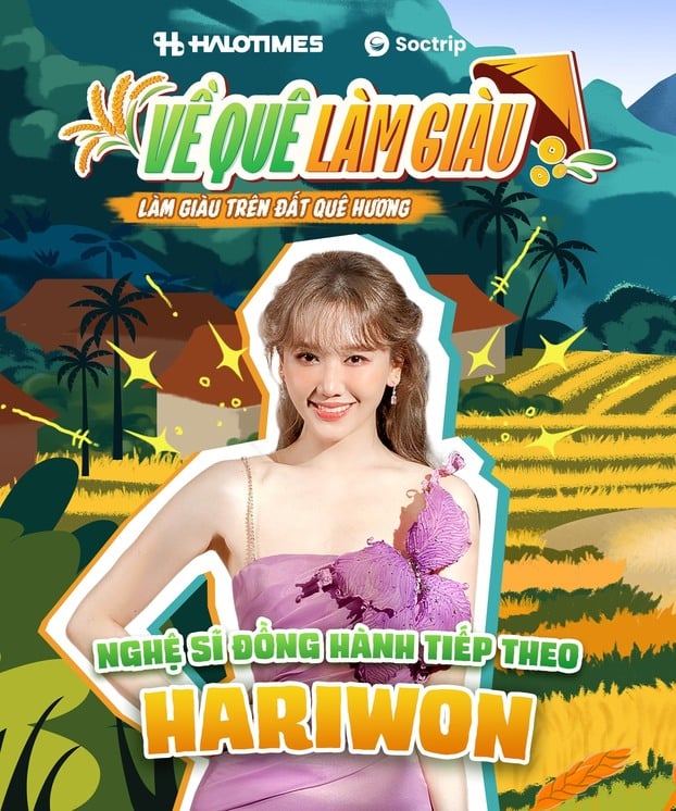 Hari Won là 1 trong 3 thành viên thuộc dàn cast chính thức của 