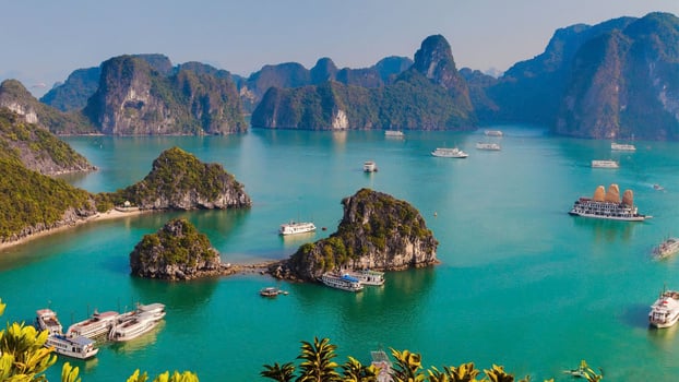 Vịnh Hạ Long - địa danh đã được UNESCO công nhận là Di sản Thiên nhiên Thế giới.