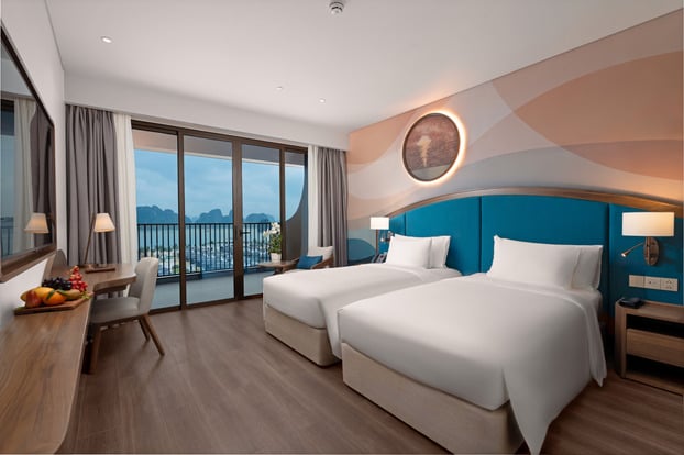 Tất cả các hạng phòng tại Wyndham Garden Sonasea Vân Đồn đều hướng biển.