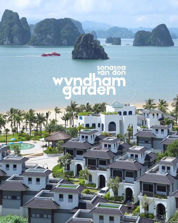 Khung cảnh tuyệt đẹp nhìn từ Wyndham Garden Sonasea Vân Đồn.