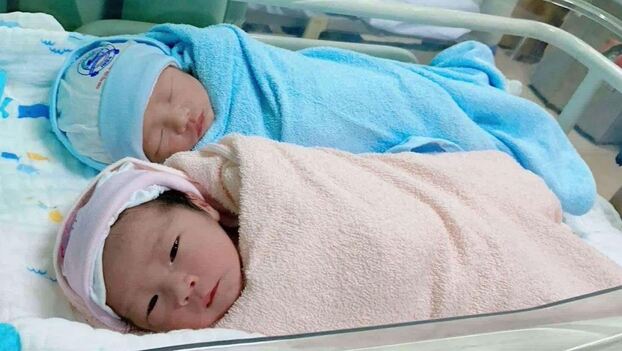 Hai thiên thần nhỏTrương Phúc Lâm và Trương Quỳnh Nhi chào đời.