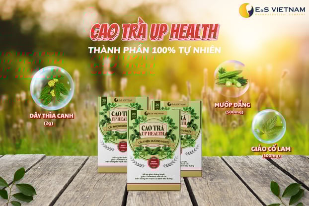 Cao trà Up Health với 100% thành phần tự nhiên là sự kết hợp của ba thảo dược quý