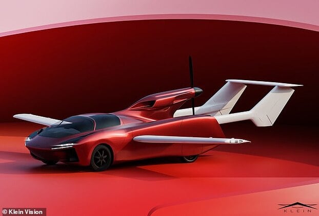 Hình ảnh quảng bá mới hé lộ diện mạo dự kiến của AirCar 2 khi bay thử lần đầu vào tháng 9 tới.