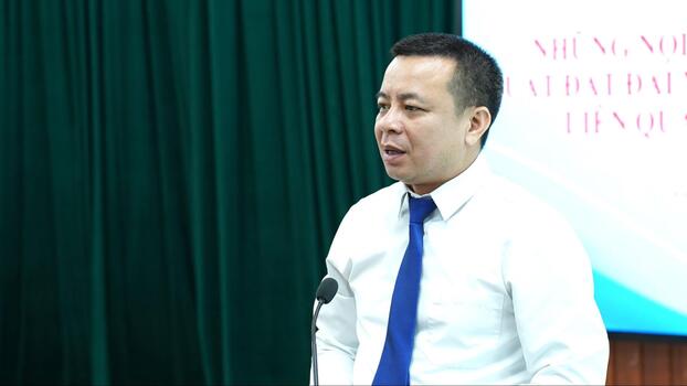 ThS. Lê Thanh Tùng, Trưởng Ban Phổ biến kiến thức, Liên hiệp Hội Việt Nam phát biểu khai mạc Hội thảo