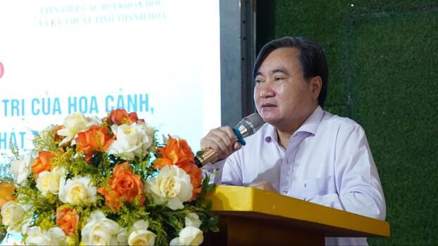 PGS.TS Phạm Quang Thao - Phó Chủ tịch Liên hiệp Hội Việt Nam phát biểu khai mạc  