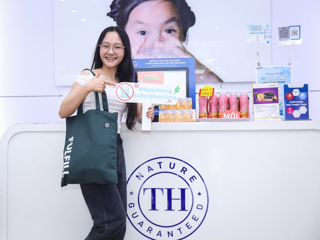 Ngân Bình - một khách hàng thân thiết của TH vui vẻ hưởng ứng chiến dịch