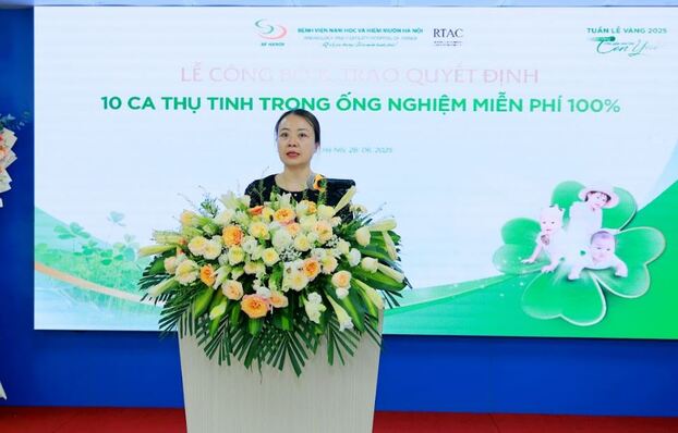 ThS.BS Lê Thị Thu Hiền, Giám đốc chuyên môn Bệnh viện Nam học và Hiếm muộn Hà Nội chia sẻ về ý nghĩa của chương trình Tuần lễ Vàng.