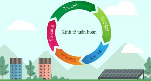 Vòng sản phẩm kinh tế tuần hoàn - ảnh minh họa