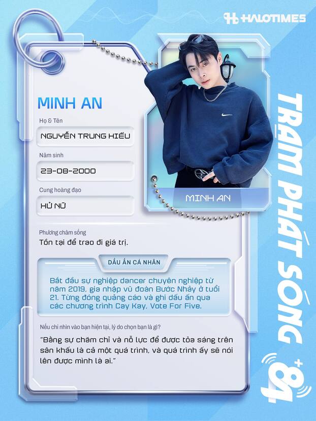 Minh An có nền tảng về nhảy trước khi đăng ký dự thi Trạm Phát Sóng +84