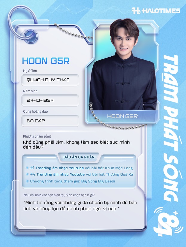 Hoon G5R đăng ký tham gia 