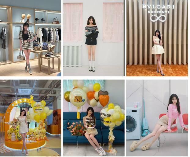 Cô trở thành đại sứ của thương hiệu Miu Miu khi chỉ mới 18 tuổi. Ảnh: Instagram nhân vật.