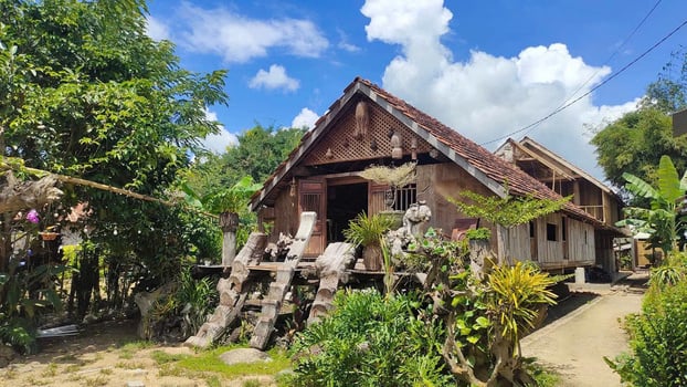 Hình ảnh homestay của gia đình Y Sôl được anh đưa lên facebook cá nhân