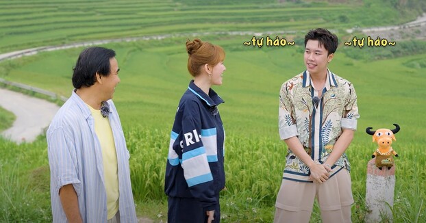 Hari Won thắc mắc thi thấy Long Vũ đảm nhận vai trò MC giới thiệu chương trình.