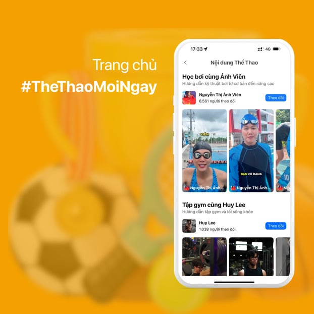 Trang chủ của #TheThaoMoiNgay trên ứng dụng Zalo - ảnh Zalo