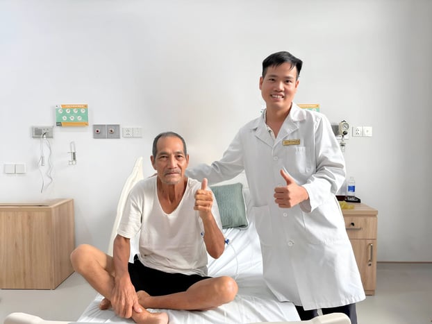 Cụ T.V.B hồi phục sức khỏe hoàn toàn sau thời gian điều trị nội trú tại Vinmec Phú Quốc