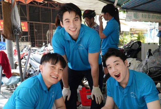 Hơn 500 phần ăn đã được Tuấn Ngọc, Minh Toại và Ta Bi chuẩn bị từ khâu sơ chế đến hoàn thiện. Ảnh: BTC