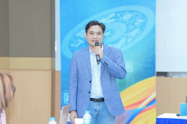 Ông Lê Văn Thương, CEO Tập đoàn Truyền thông Halotimes, đơn vị bảo trợ truyền thông cho Diễn đàn Trí thức trẻ Việt Nam toàn cầu lần thứ Vi - 2025.