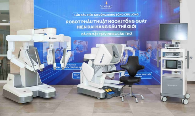 Vinmec Cần Thơ đầu tư hệ thống robot Toumai để từng bước hiện thực hóa phẫu thuật từ xa tại Đồng bằng sông Cửu Long.