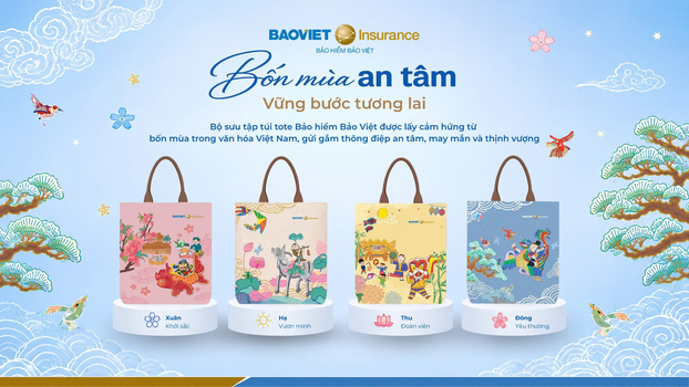 Bộ quà tặng “Bốn mùa an tâm” khắc họa vẻ đẹp thiên nhiên và văn hóa Việt Nam