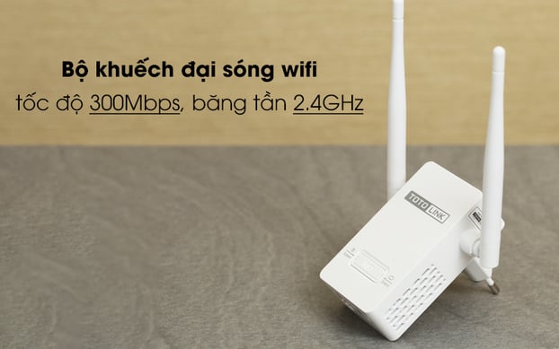 Thiết bị mở rộng sóng nhỏ gọn, dễ bố trí tại ổ điện trong nhà.