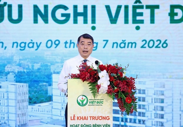 Thủ tướng Lê Minh Hưng phát biểu tại Lễ khai trương. Ảnh: Như Ngọc