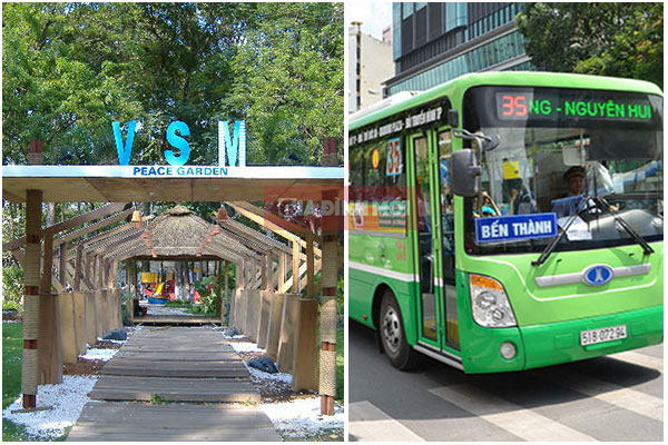 Tuyến xe buýt đến công viên Tao Đàn