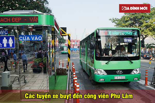 Thông tin các tuyến xe buýt đến công viên Phú Lâm