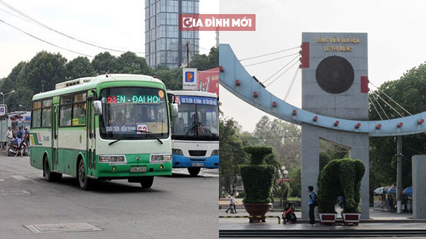 Xe buýt đến công viên Lê Thị Riêng có những tuyến nào?