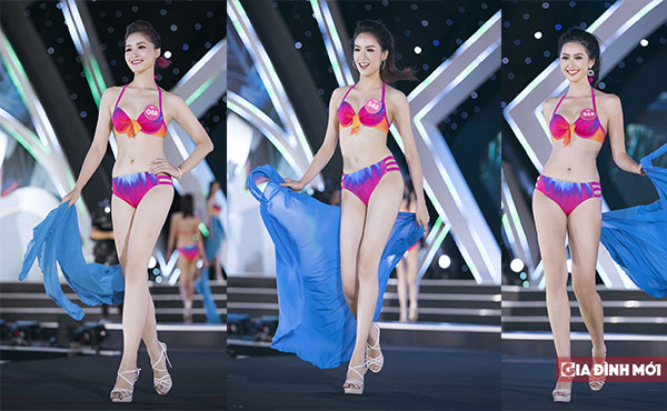 Cận cảnh màn trình diễn áo tắm của các thí sinh Hoa hậu Việt Nam 2018 0