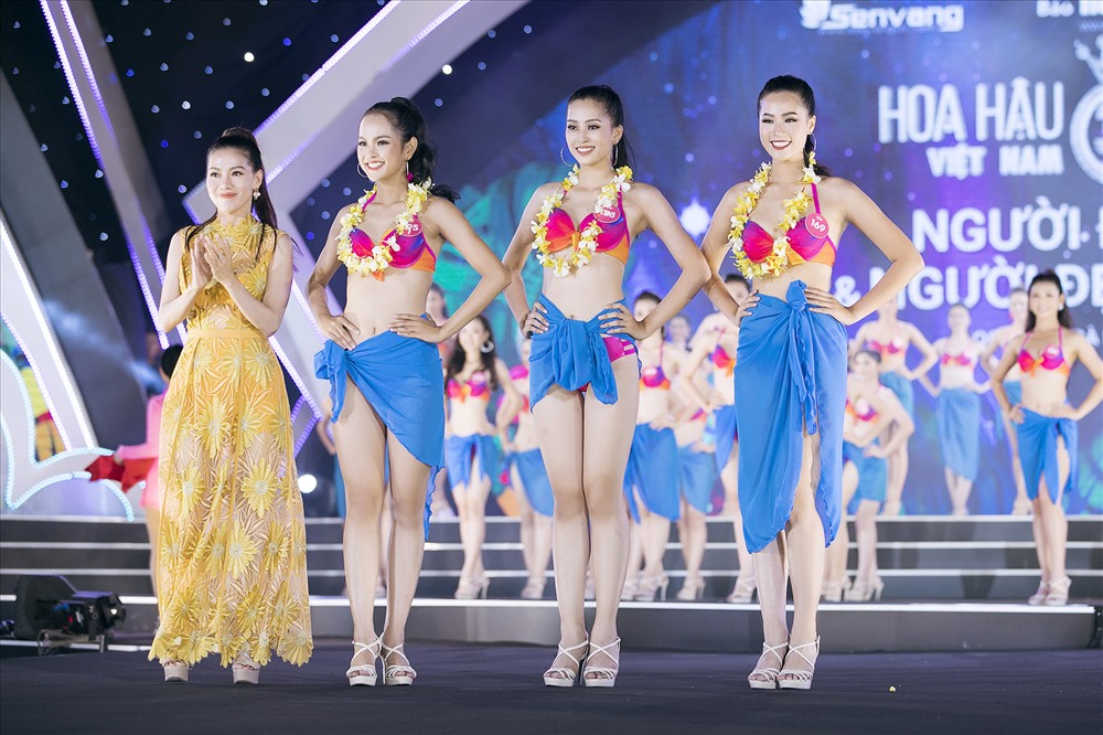 Cận cảnh màn trình diễn áo tắm của các thí sinh Hoa hậu Việt Nam 2018 9
