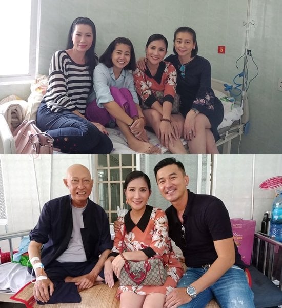 Các nghệ sĩ Việt đến thăm hỏi sức khỏe của nghệ sĩ Lê Bình và diễn viên Mai Phương tại Bệnh viện quân y 175, TP HCM