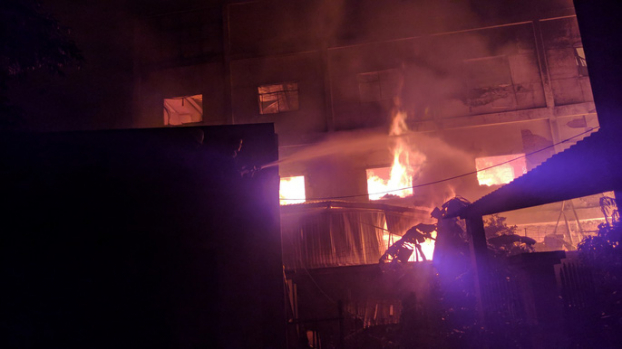 Vụ cháy tại công ty sản xuất đồ gỗ lớn ở Bình Dương: Tất cả đồ gỗ đã thành tro 1