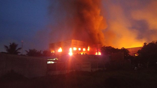 Vụ cháy tại công ty sản xuất đồ gỗ lớn ở Bình Dương: Tất cả đồ gỗ đã thành tro 2