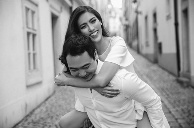 Hé lộ ảnh cưới ngọt ngào của siêu mẫu Lan Khuê cùng ông xã John Tuấn Nguyễn tại trời Tây 0