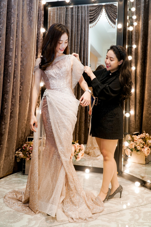 Á hậu Phương Nga xinh đẹp đi thử trang phục dự thi Miss Grand International 2018 2