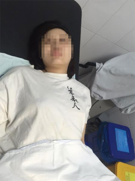   Đối tượng Đinh Thị Vân Anh điều trị tại cơ sở y tế  