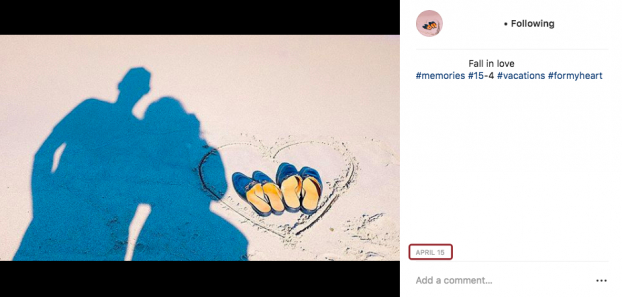   Chàng trai có tài khoản NP đăng tải hình ảnh một cặp đôi tình tứ bên bờ biển. Hãy chú ý đến đôi giày trong hình trái tim nhé!  