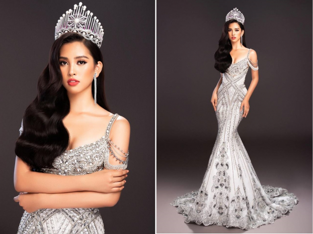 Hé lộ bốn chiếc váy dạ hội của Hoa hậu Tiểu Vy tại chung kết Miss World 2018 4